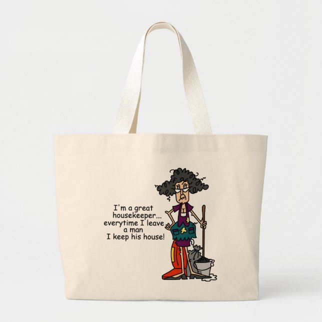 Bolsa Tote Grande Humor da empregada (Frente)