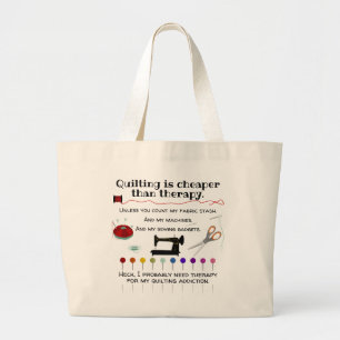 Bolsa Tote Grande Humor de Quilhação