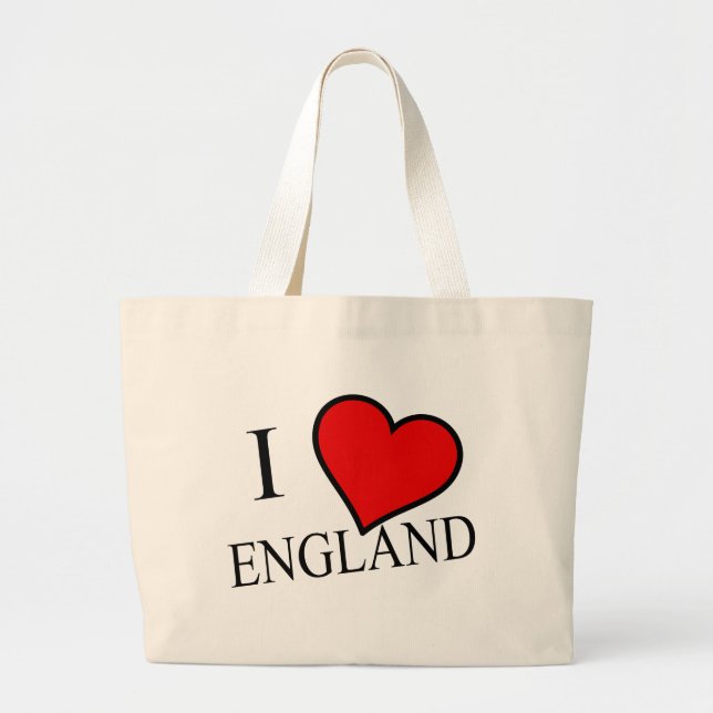 Bolsa Tote Grande I Heart England bk jtcnt (Frente)