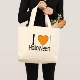 Bolsa Tote Grande I Heart Halloween