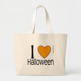 Bolsa Tote Grande I Heart Halloween