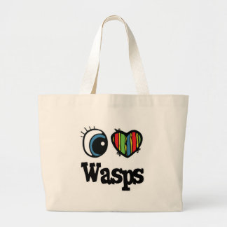 Bolsa Tote Grande I Love (Heart) Wasps