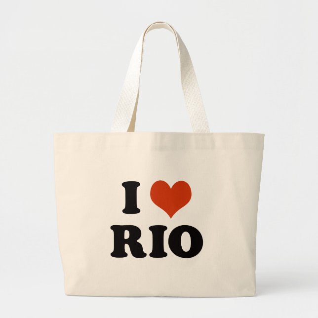 Bolsa Tote Grande I love Rio (Frente)