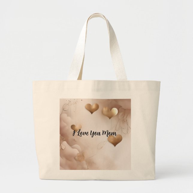 Bolsa Tote Grande I Love You Mom 2 (Frente)