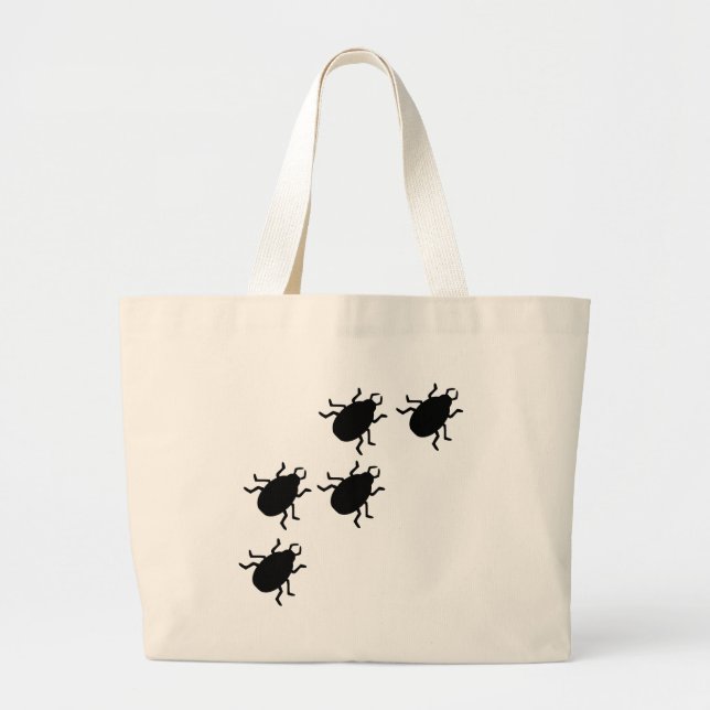Bolsa Tote Grande ícone dos besouros (Frente)