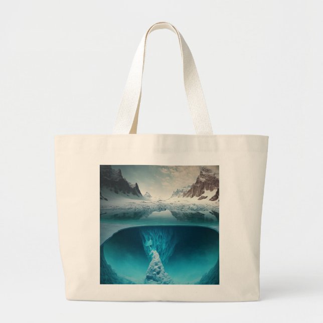 Bolsa Tote Grande Icy Mountain View (Frente)