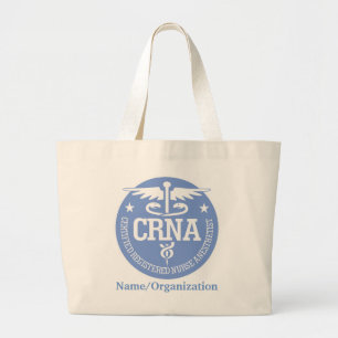Bolsa Tote Grande Ideias de presentes do Caduceus CRNA
