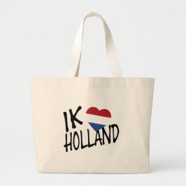Bolsa Tote Grande Ik Heartflag Holland bk jtcnt