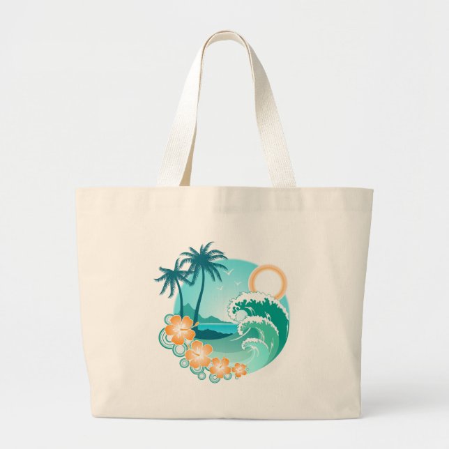 Bolsa Tote Grande Ilha Havaiana 1 (Frente)