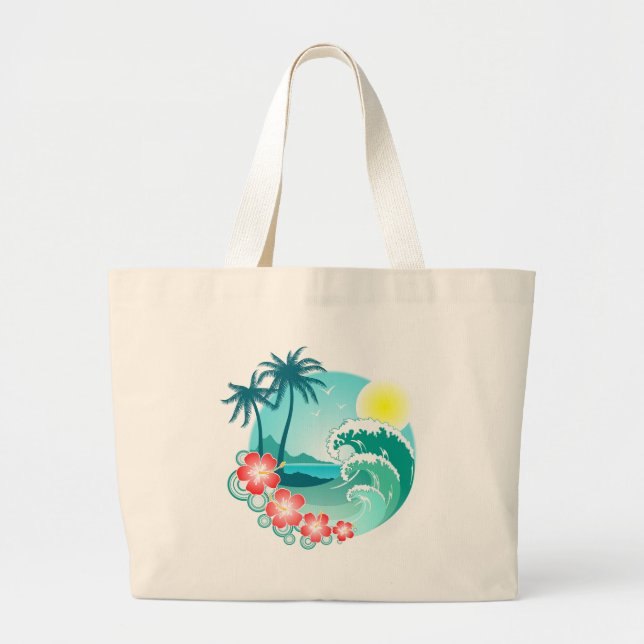 Bolsa Tote Grande Ilha Havaiana 3 (Frente)