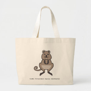 Bolsa Tote Grande Ilha Rottnest - QUOKKA - Austrália - Natureza