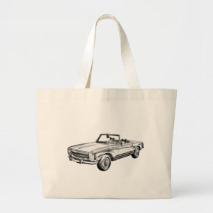 Bolsa Tote Grande Ilustração conversível Mercedes Benz 280 SL