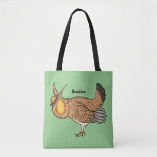 Bolsa Tote Grande ilustração de desenho animado de frango pra