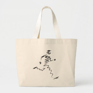 Bolsa Tote Grande Ilustração legal do Runner