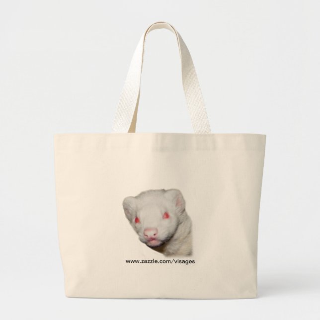Bolsa Tote Grande Imagem de Albino Ferret (Frente)