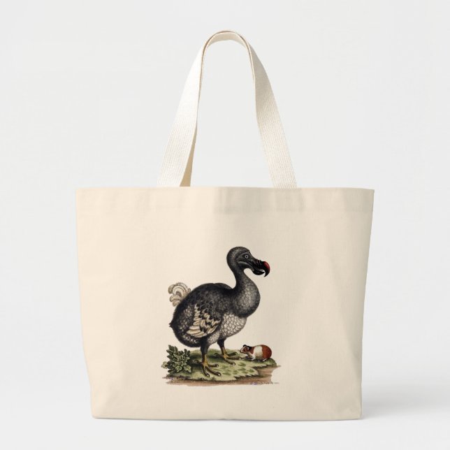 Bolsa Tote Grande Imagem de Dodo Antiguidade na Barra de Tote (Frente)
