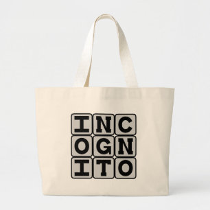 Bolsa Tote Grande Incógnito, Oculto no Anonimato