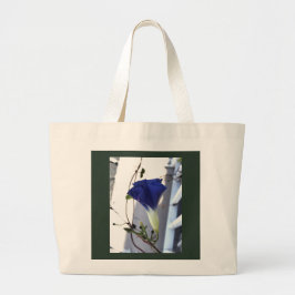 Bolsa Tote Grande Indigo Swirl Morning Glory Tote Bag