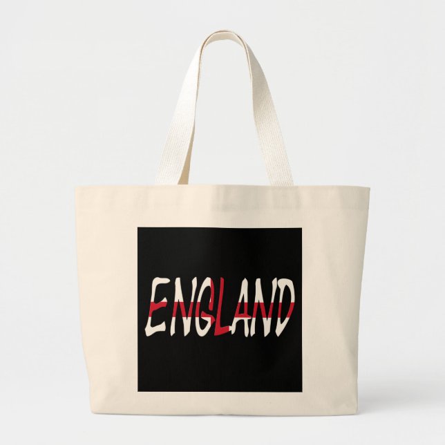 Bolsa Tote Grande Inglaterra sobreposta ao inglês Flag jtcnt (Frente)