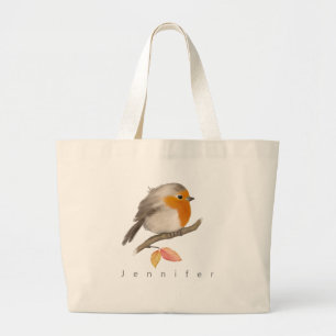Bolsa Tote Grande Inglês Robin Bird