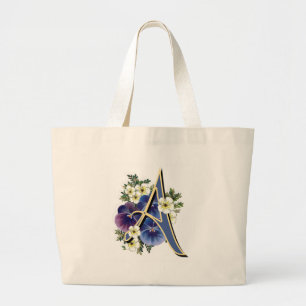 Bolsa Tote Grande Inicial do amor perfeito - A