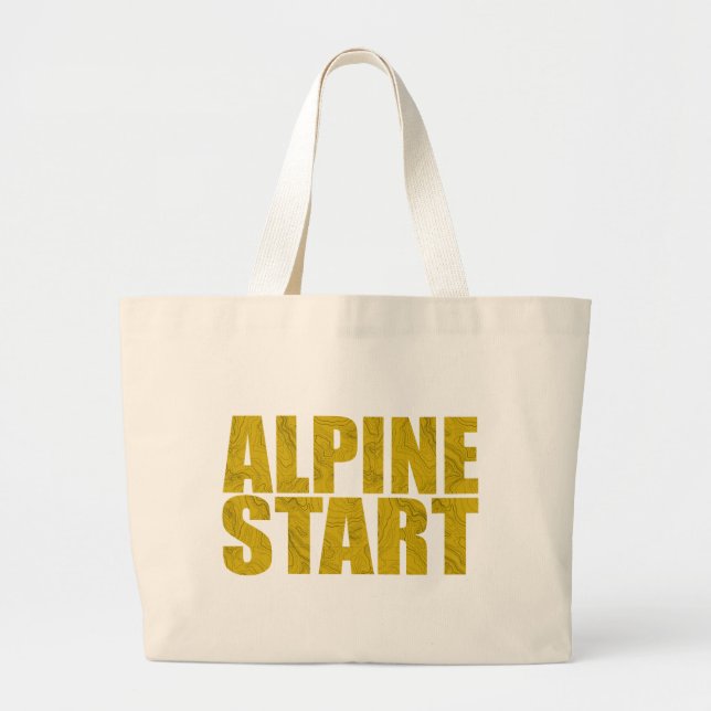 Bolsa Tote Grande Início alpino (Topo) (Frente)