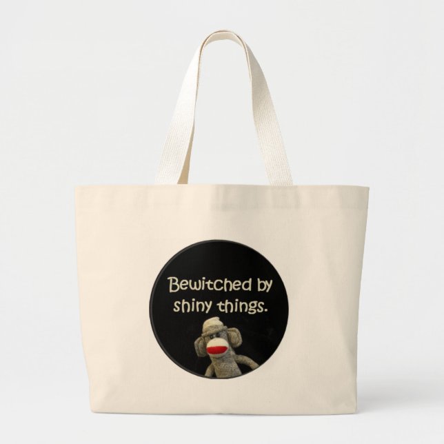 Bolsa Tote Grande Injúrias do macaco da peúga (Frente)