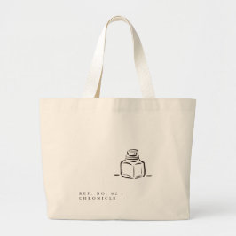Bolsa Tote Grande Ink Pot- Minimalist Book Lover- Tote Bag