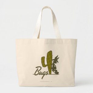 Bolsa Tote Grande INSETOS BUNNY™ Cowboy se inclinando em Cactus