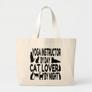 Bolsa Tote Grande Instrutor Cat Lover Yoga