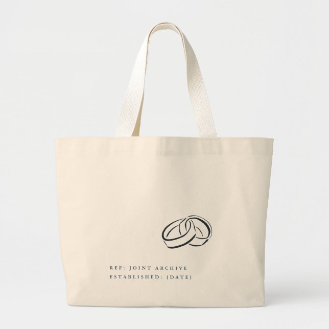 Bolsa Tote Grande Interlocking Rings- Minimalist Union Gift (Frente)