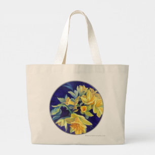 Bolsa Tote Grande Iris e Daffodils Tote Bag