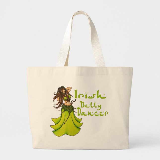 Bolsa Tote Grande Irish Belly Dancer (Frente)