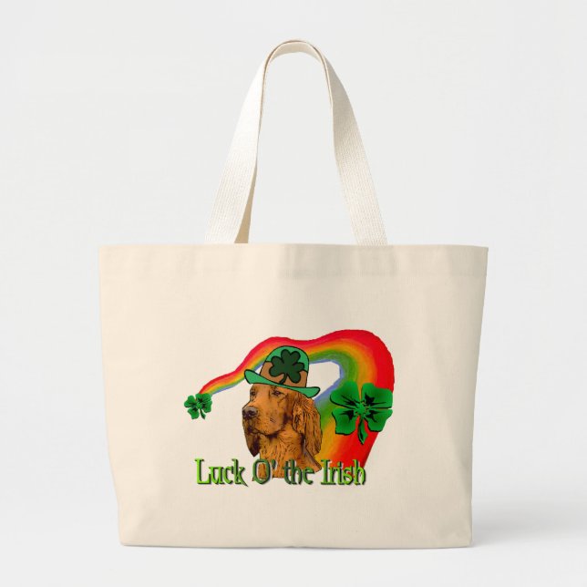 Bolsa Tote Grande Irish Setter St Patricks (Frente)