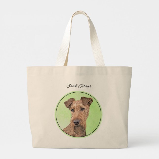 Bolsa Tote Grande Irish Terrier (Verso)