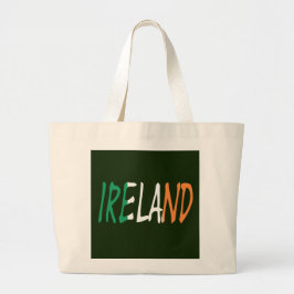 Bolsa Tote Grande Irlanda sobreposta à Irish Flag jtcnt