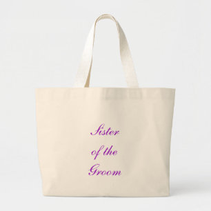 Bolsa Tote Grande Irmã do noivo - saco