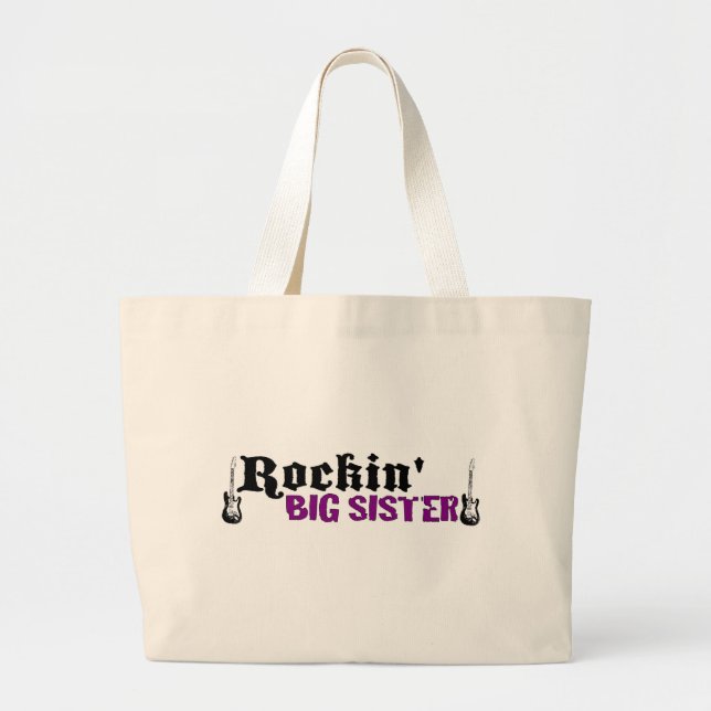 Bolsa Tote Grande Irmã mais velha de Rockin (Frente)
