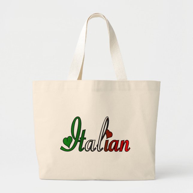 Bolsa Tote Grande Italiano elegante (Frente)