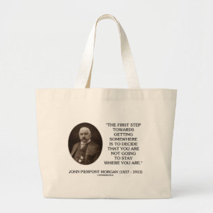 Bolsa Tote Grande J.P. Primeira etapa de Morgan para a obtenção em