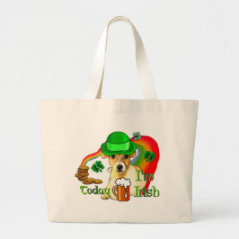 Bolsa Tote Grande Jack Russell Terrier St Patricks
