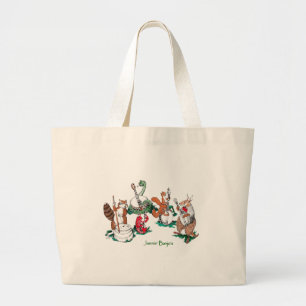 Bolsa Tote Grande Jammin Banjo Animal Players Carregar Bag
