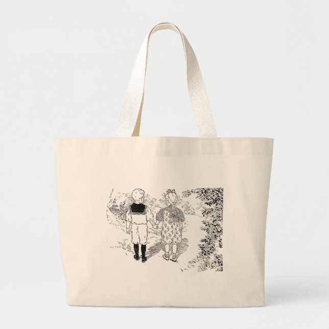Bolsa Tote Grande Jane e John (Frente)