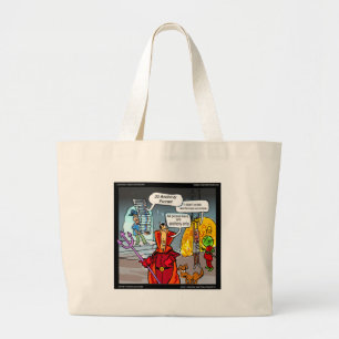 Bolsa Tote Grande Jantar no Inferno Camisetas Presentes Engraçados C