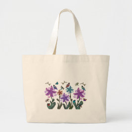 Bolsa Tote Grande Jardim da beleza