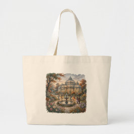 Bolsa Tote Grande Jardim de Inverno Outono