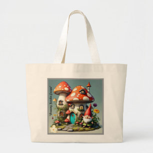 Bolsa Tote Grande "Jardim Secreto do Gnomo"