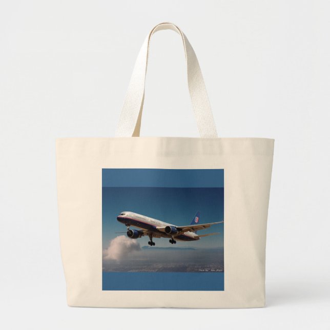 Bolsa Tote Grande Jato sobre o LA (Frente)