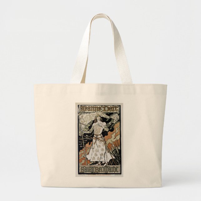 Bolsa Tote Grande Jeanne d'Arc ~ Sarah Bernhardt (Frente)