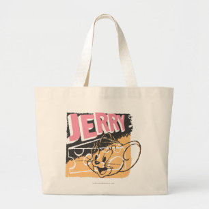 Bolsa Tote Grande Jerry Face em Queijo